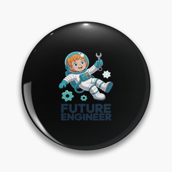 Item preview, Future Engineer Astronaut Girl Wrench Gear STEM Space designed and sold by HORIZBoutique.