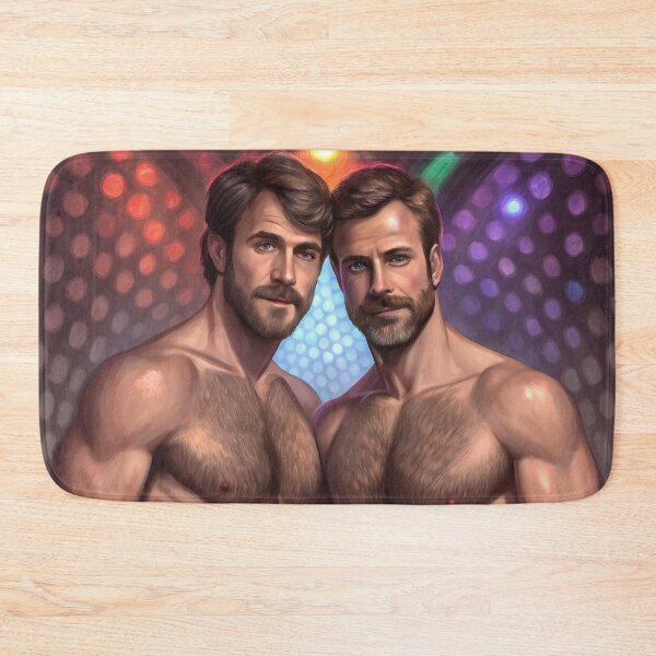 Item preview, Disco Male Duo: A Painterly Celebration of Nightlife designed and sold by gayishdesign.