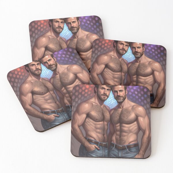 Item preview, Disco Male Duo: A Painterly Celebration of Nightlife designed and sold by gayishdesign.
