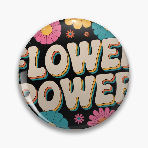 Item preview, Flower 60s 70s Hippie Positive designed and sold by vavatamenmeld.
