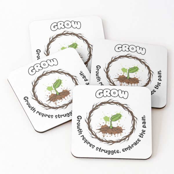 Item preview, Grow Through Struggle Motivational Nature Art designed and sold by graphicnew.