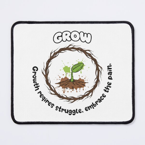 Item preview, Grow Through Struggle Motivational Nature Art designed and sold by graphicnew.