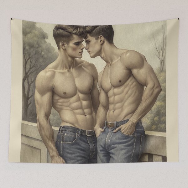 Item preview, Modern Baroque Male Affection designed and sold by gayishdesign.