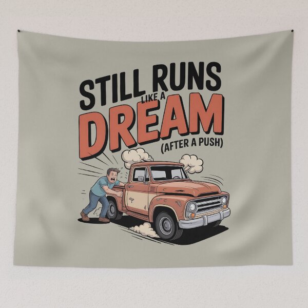 Item preview, grease monkey - garage life - mechanic - built not bought - old barn truck - farm life nostalgia - tractor and truck - vintage overland - off-road classic - 4x4 barn find - adventure truck designed and sold by JansenGS.