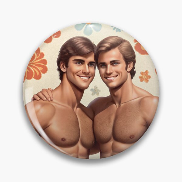 Item preview, Vintage Vibe: Cheerful Floral Male Partnership designed and sold by gayishdesign.
