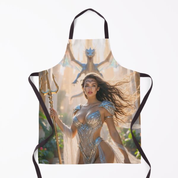 Item preview, Atlantis Sovereign Queen in Grand Palace Hall – Pre-Sunken Golden Age Fantasy Art designed and sold by SunsetAngelsAI.