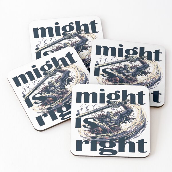 Item preview, Might Is Right – Epic Warrior Strength & Power Motivation Design designed and sold by Sushikidsntoddlers.