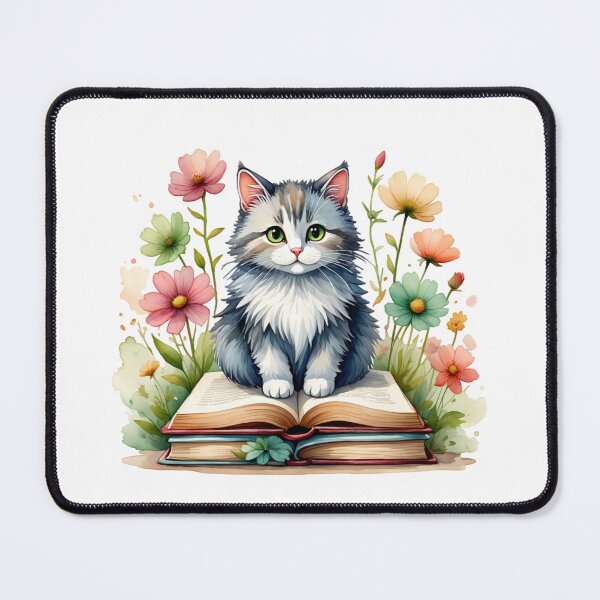 Item preview, Books and Cat  designed and sold by JIGUWORLD.