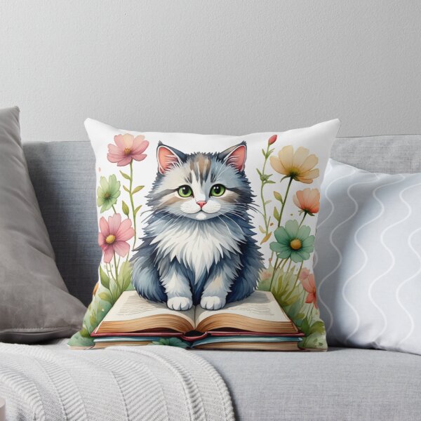 Item preview, Books and Cat  designed and sold by JIGUWORLD.
