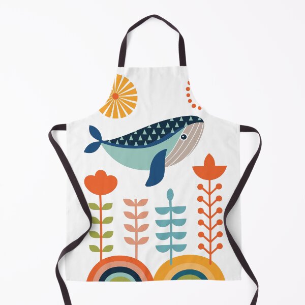 Item preview, Playful Whale Among Geometric Shapes designed and sold by paulrommer.