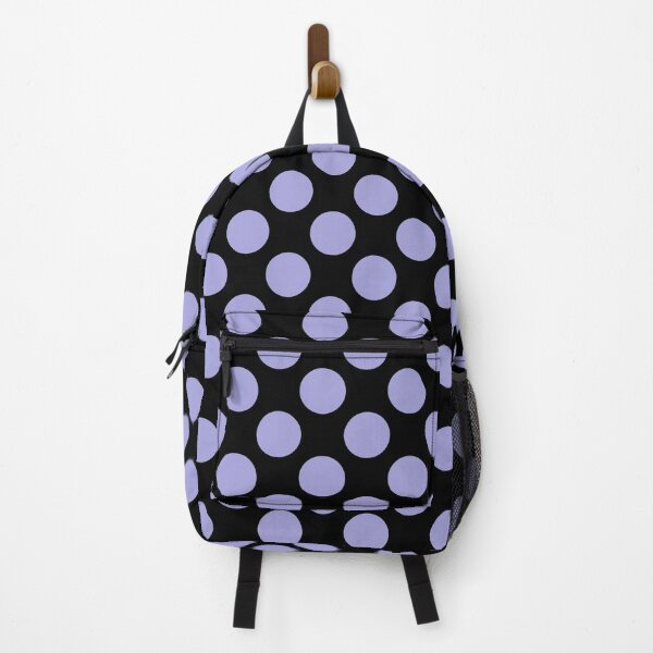 Item preview, Pastel Lilac Large Polka dot on Black designed and sold by POLKAIWERX.
