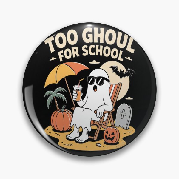 Item preview, Summerween Ghost Too Ghoul for School Beach Halloween designed and sold by brinbotty.