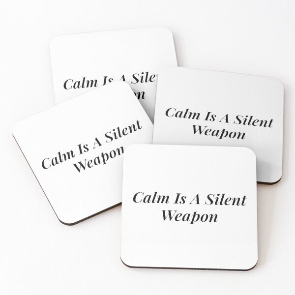 Item preview, Calm Is A Silent Weapon - Minimal Quote Design designed and sold by HruvaStudio.