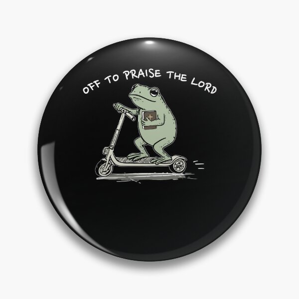 Item preview, Off To Praise The Lord, Christian Frog Meme designed and sold by Torionrad.