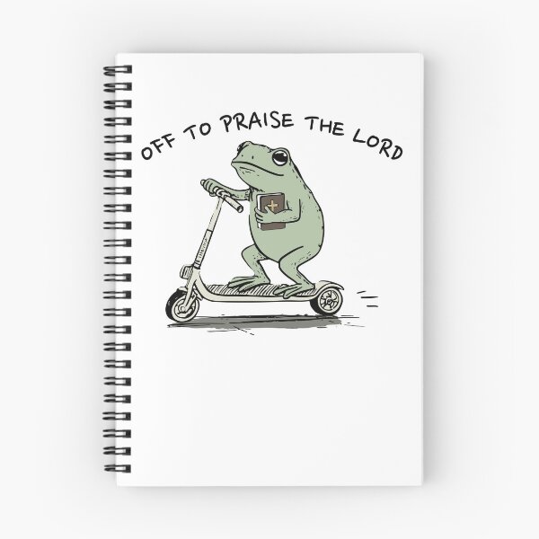 Item preview, Off To Praise The Lord, Christian Frog Meme designed and sold by Torionrad.