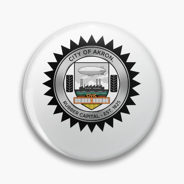 Item preview, Akron Ohio City Seal Emblem Vintage Industrial designed and sold by k3rstman1.