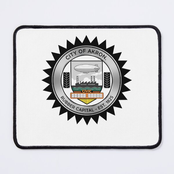 Item preview, Akron Ohio City Seal Emblem Vintage Industrial designed and sold by k3rstman1.