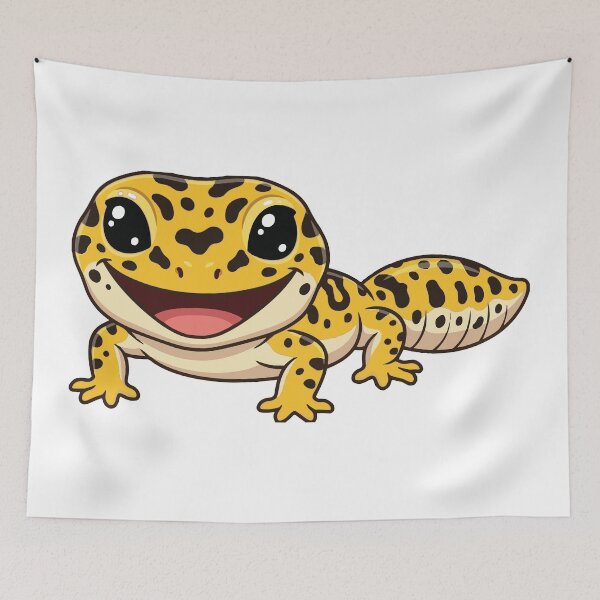 Item preview, Just Happy To Be Here Cute Leopard Gecko designed and sold by Petzzz.