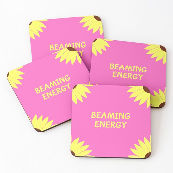 Item preview, Beaming Energy – Pink Sunflower Positive Gift for Girls and Women designed and sold by katerin17.