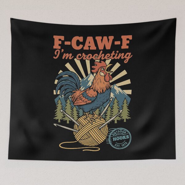 Item preview, F CAW F I'm Crocheting Funny Crochet Lover designed and sold by LuminOrb.