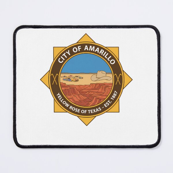 Item preview, Amarillo Texas Yellow Rose Emblem Cadillac Ranch designed and sold by k3rstman1.