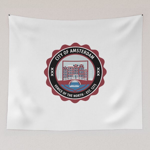Item preview, Amsterdam City Emblem Netherlands Travel Souvenir designed and sold by k3rstman1.