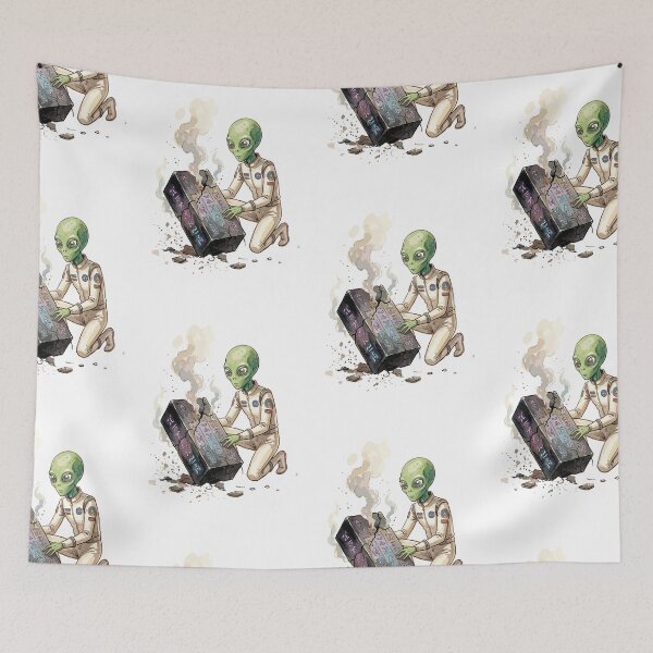 Item preview, Ufology Art: Black Box Technician designed and sold by bapupa.