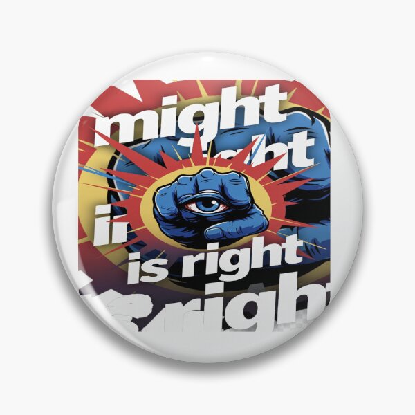 Item preview, Might Is Right – Alpha Power Warrior Fist Motivation Design designed and sold by Sushikidsntod.