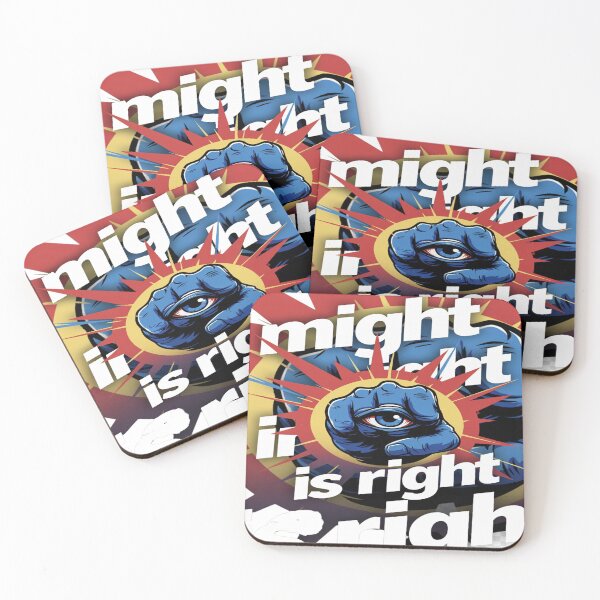 Item preview, Might Is Right – Alpha Power Warrior Fist Motivation Design designed and sold by Sushikidsntod.