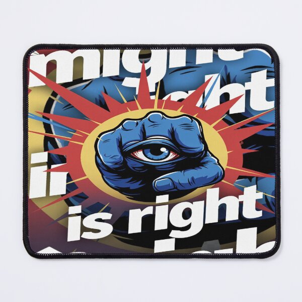 Item preview, Might Is Right – Alpha Power Warrior Fist Motivation Design designed and sold by Sushikidsntod.