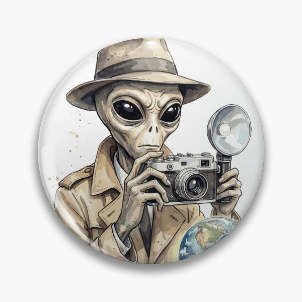 Item preview, Ufology Art: Alien Photographer designed and sold by bapupa.