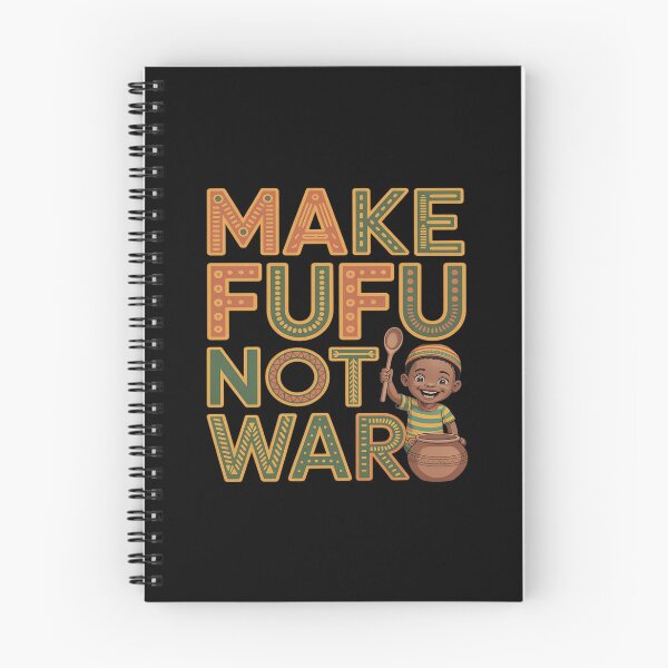 Item preview, Ghana Ghanaian Patterns Woman Make Fufu Not War designed and sold by FluoroWave.