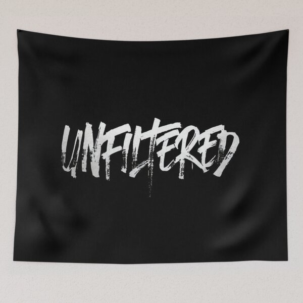Item preview, Bold UNFILTERED Brush Typography – Raw, Honest, Grunge Style Statement for Apparel & Wall Art designed and sold by Bright Nest Studio.