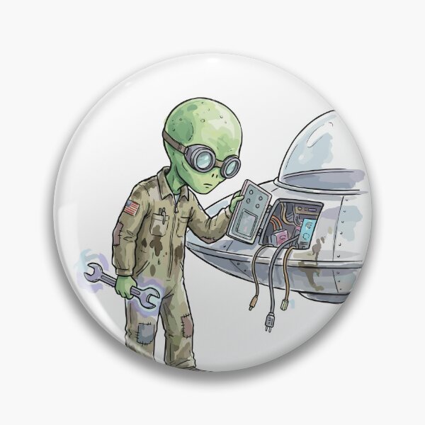Item preview, Ufology Art: Flying Saucer Mechanic designed and sold by bapupa.