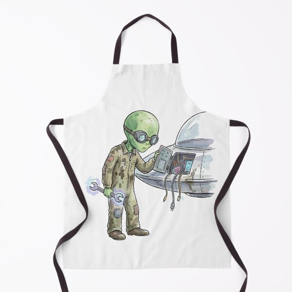 Item preview, Ufology Art: Flying Saucer Mechanic designed and sold by bapupa.
