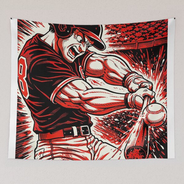 Item preview, Power Swing – Explosive Baseball Batter in Action (version 3 - Red) designed and sold by lapart.