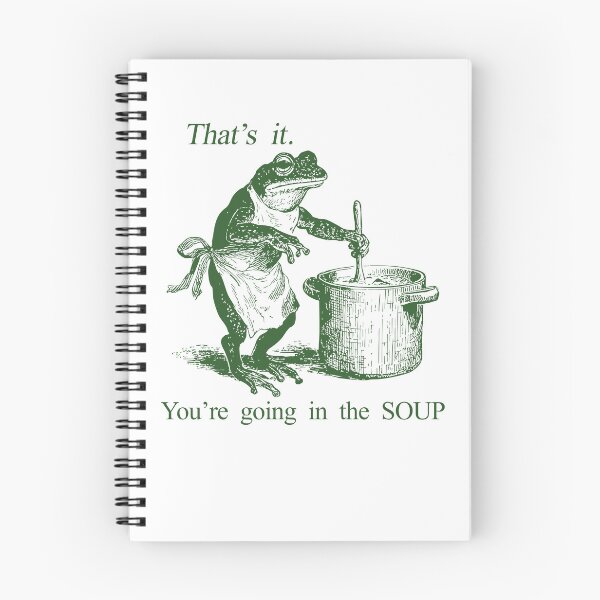 Item preview, Funny Frog Witch Meme That's It You're Going in The Soup designed and sold by Torionrad.