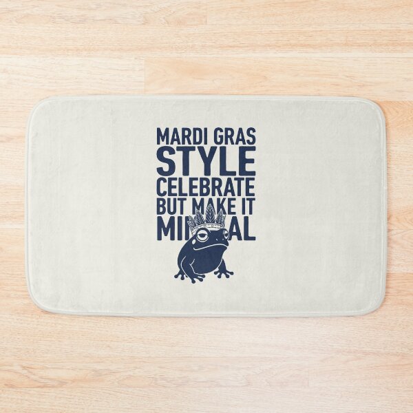 Item preview, Mardi Gras Style Celebrate But Make It Minimal Funny Frog Art designed and sold by SplashTastic.
