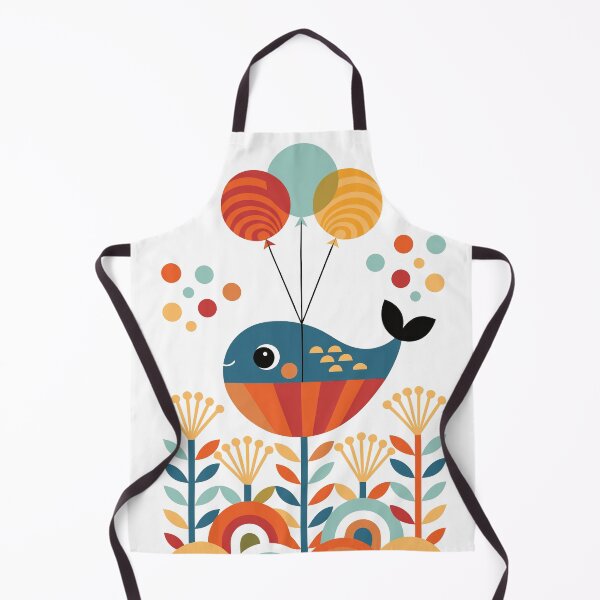 Item preview,  Playful Whale Among Geometric Shapes designed and sold by paulrommer.