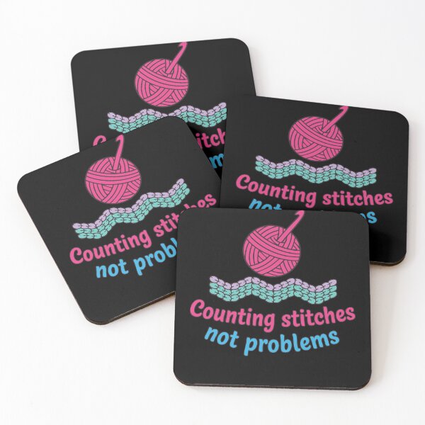 Item preview, Counting Stitches Not Problems Funny Crochet Lover designed and sold by LuminOrb.