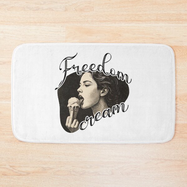 Item preview, Freedom Cream – Subtle ICE Protest Graphic Tee designed and sold by Monkey Chéri Studio.