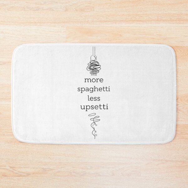 Item preview, More Spaghetti Less Upsetti | Minimal Line Art Pasta Design designed and sold by PROPera-design.