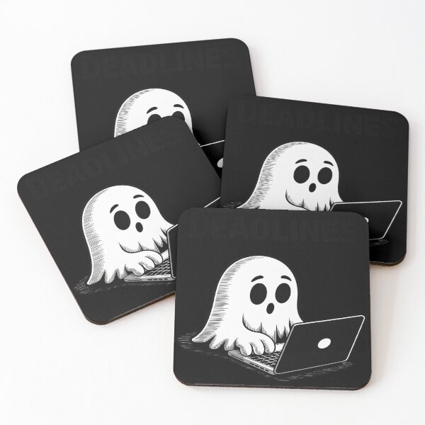 Item preview, Ghost Typing Laptop Deadlines Funny Office Work designed and sold by FluoroWave.