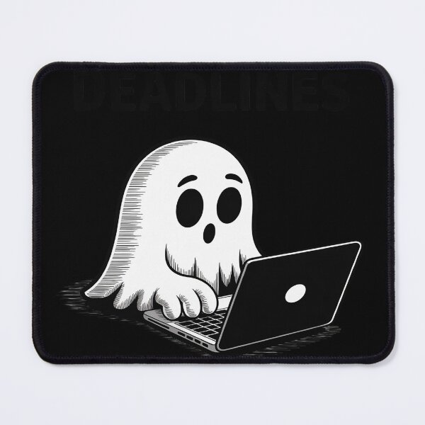Item preview, Ghost Typing Laptop Deadlines Funny Office Work designed and sold by FluoroWave.
