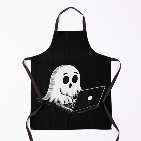 Item preview, Ghost Typing Laptop Deadlines Funny Office Work designed and sold by FluoroWave.