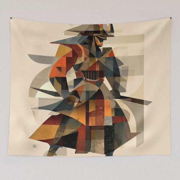 Item preview, The Balance of Blades - Samurai Monk Symmetry - Masterful Restraint Art designed and sold by casaloomaria.