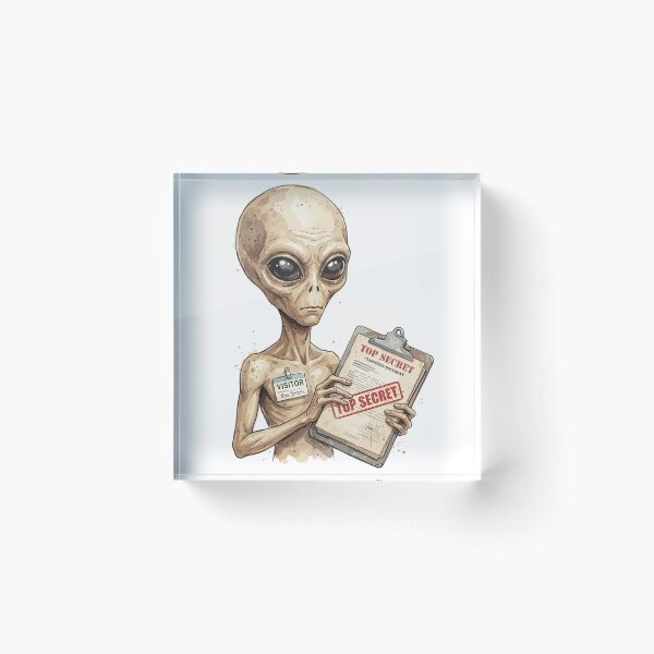 Item preview, Ufology Art: Top Secret Clipboard designed and sold by bapupa.