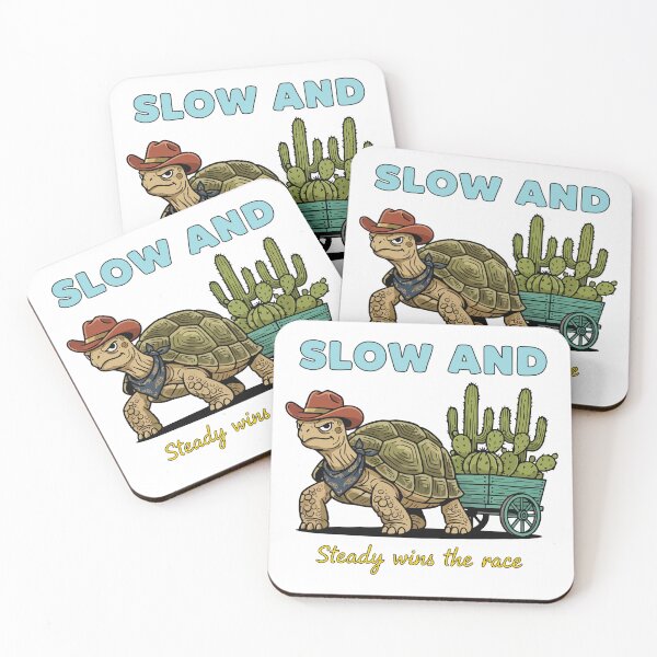 Item preview, Slow and Steady Motivation Turtle Illustration designed and sold by graphicnew.