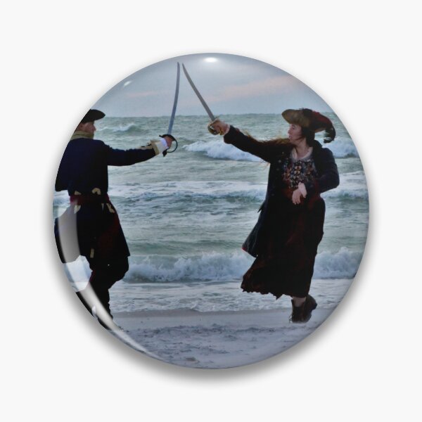Item preview, Pirates Sword Fight on Beach designed and sold by MercerImages.