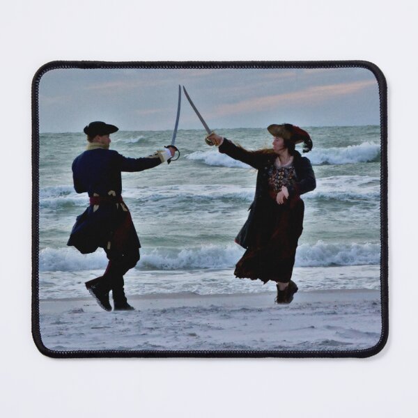 Item preview, Pirates Sword Fight on Beach designed and sold by MercerImages.